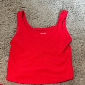 Wild Fable Vibrant Red Sleeveless Crop Top